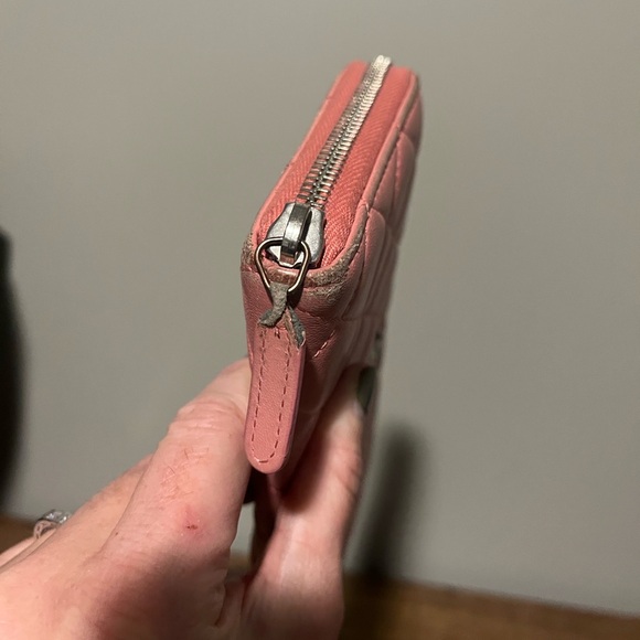 CHANEL Pink Quilted Zip Wallet - Picture 9 of 16